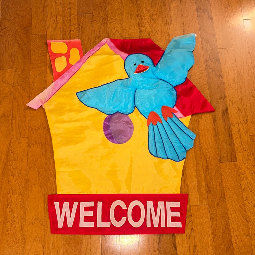 Go Fly A Kite Welcome Double Sided Outdoor Decorative Waterproof Flag
